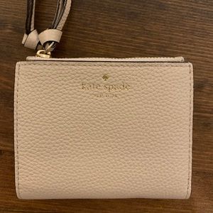 Kate Spare blush and gold wallet